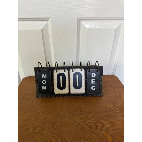 Vintage-Inspired Flip Perpetual Calendar By Kirklands - Picture 3 of 6